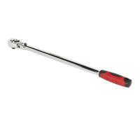 455mm Extra-Long Flexi-Head Ratchet Wrench - 3/8" Sq Drive - 72-Tooth Pear Head