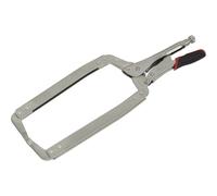 455mm Locking C-Clamp Pliers - 0-160mm Jaw Capacity - Knurled Adjustment Screw