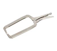 455mm Locking C-Clamp Pliers - 160mm Jaw Capacity - Extra-Long Jaw Profile