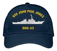 456 Baseball Cap John Paul Jones DDG 53 Ship Pattern Navy Dad Hat for Activities Adjustable Hip Hop Hat Fashion Tennis Sports Hat Running