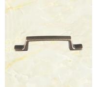 456 Black Plum Blossom Edge Alloy Handle Drawer Black Strip Cabinet Door Wardrobe Pull Ring Hole Distance 75mm(Antique Brass)