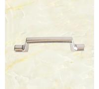 456 Black Plum Blossom Edge Alloy Handle Drawer Black Strip Cabinet Door Wardrobe Pull Ring Hole Distance 75mm(Silver)