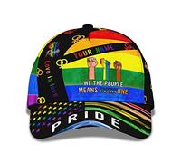 456 Golf Ball Hat LGBT Pride We The People Means Everyone Custom Name Cap for Lesbian Gay Les Cap Washed Plain Baseball Cap Classic Baseball Cap for Adult Boys Men