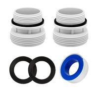 4560 40mm to 1 1/2 Inch Hose Conversion Adapters, Filter Hose Conversion Kit Compatible with Intex Hayward Coleman Pool Filter Hose Fitting, Above Ground PVC Adapter