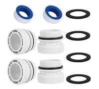 4560 pool Hose Adapters Kit 1 1/2 pvc fittings Compatible with Intex Hayward Pool Filter Pump Hose for Hose 40mm to 1 1/2 Inch Conversion Kit - 4-Pack