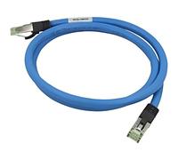 goobay 45659 CAT 8.1 Ethernet Cable Patch Cable S/FTP (PiMF) Blue - LSZH Halogen-free CU Material