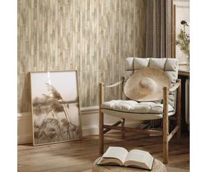 45734 Woods and Wicker Wood Beige Galerie Wallpaper