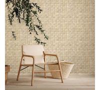 45740 Woods and Wicker Woven Raffia Beige Galerie Wallpaper