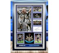(458) Alan Shearer Newcastle United Legend Signed Framed Autograph Signature A4 (21 X 297 CM) Art Work Wall Art Display Great Gift Idea (REPRINT) #####