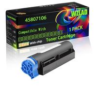 45807106 Compatible for Okidata OKI Toner Cartridge with Chip B412 B432 B512 MB472 MB492 Printers (1 Pack Black)