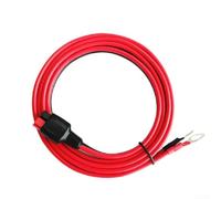 45A to Eyelet Cable, Battery Connection Cable, 10AWG with Tinned Pure Copper, Low Resistance for Portable Power Plants, Solar Panels and Battery Packs, Red and Black PVC (0.6 m)
