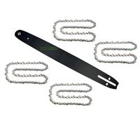 45cm 1,5 0,325" 72 TG Guide bar + 4 X Chain compatible with Scheppach CSP50 / BE18-72-5810P