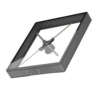 45cm 17.7in /50cm 19.68in 3D Fan Hologram Projector Integrated Machine Wifi Led Sign Holographic Lamp Player With Cover Advertising Display Light Wide Viewing Angle(P50 Black)