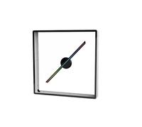45cm 17.7in /50cm 19.68in 3D Fan Hologram Projector Integrated Machine Wifi Led Sign Holographic Lamp Player With Cover Advertising Display Light Vivid Visuals(P42 Grey)