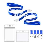 45cm/17.7inch Custom Lanyards with Text/Logo/Photo/Name/Message, Personalised Polyester Neck Straps for ID Badges, Keys, Events, Teachers, Office, Companies, Cruise (100, 0.6" (15 mm))