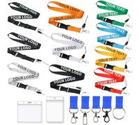 45cm/17.7inch Custom Lanyards with Text/Logo/Photo/Name/Message, Personalised Polyester Neck Straps for ID Badges, Keys, Events, Teachers, Office, Companies, Cruise (20, 1" (25 mm))