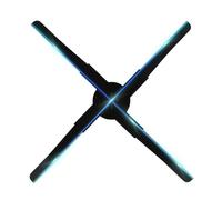 45cm 3D Hologram Fan 510 LED Lamp Beads Advertising Machine For Shopping Mall WiFi APP Control Holographic Display Projector Wide Viewing Angle