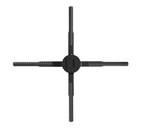 45CM 576LED WIFI 3D Holographic Projector 3D LED Fan Wall Mounted Advertising Machine Naked Eye LED Fan Advertising Machine