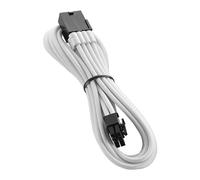 45cm CableMod Pro ModMesh 8-pin PCIe Extension Cable, White, ModMesh Sleeving, S