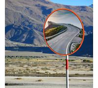 (45CM) Convex Road Safety Mirror Traffic Safety Mirror,130 Degree Wide Angle Blind Spot Mirror for wall