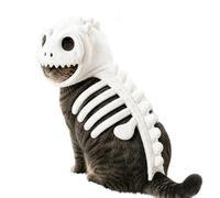 45cm Dinosaur Skeleton Glow in Dark Cat Costume, Dinosaur Skeleton Costume