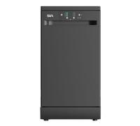 45cm Freestanding Slimline Dishwasher, 9 Place Settings, Black - SFSD459BL SIA Black One Size
