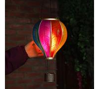 45cm Garden Lantern Light Solar LED Hot Air Balloon Hanging Outdoor