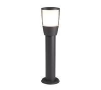 45cm Outdoor Dark Grey Finish Aluminium Garden Post Light with Clear White Shade
