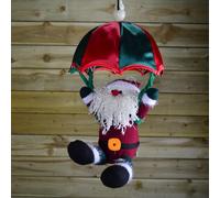 45cm Premier Animated & Musical Parachuting Christmas Character - Santa