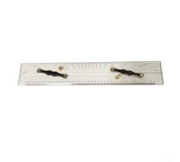 45cm PVC Ruler for Drawing Parallel Lines and Chart Dividing in Navigation