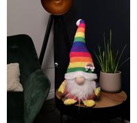 Samuel Alexander 45cm Sitting Plush Christmas Gonk Decoration in Rainbow