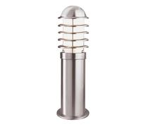 45cm Stainless Steel Outdoor Bollard Post Light with White Polycarbonate Shade
