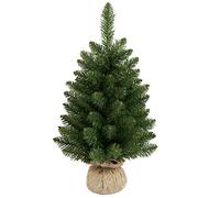 45cm Table Top Christmas Tree with Burlap Base Indoor Use - TR217051