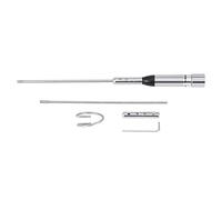 45cm UV Dual Band Antenna, Bewinner NL-770S Antenna for Mobile Car Radio with UHF Type Connector M Connector Stainless Steel 144 / 430Mhz UHF Radio Antenna for Car
