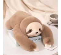 45cm Weighted Plush Animal - Soft Cuddly Toy with Bendable Arms, Gentle Deep-Pressure Hugging Pillow for Comfort, Relaxation and Sleep Aid for Kids & Adults (light brown)