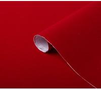 45cm wide RED VELOUR STICKY BACK PLASTIC VINYL D-C-FIX SELF ADHESIVE WRAP