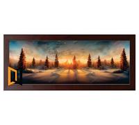 45cm x 15cm Mahogany Photo Frame Wood Picture Poster Frame Acrylic Glass Premium Quality Any Bespoke Size Available Small Large Modern Photo Pictures Wall Frames