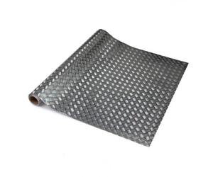 45cm x 1m up to 10m dc fix CHEQUER PLATE SILVER premium sticky back plastic vinyl wrap (210-0060) (45cm x 1m)