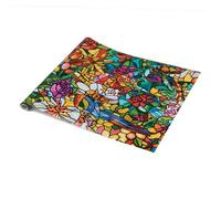 45cm x 1m up to 15m dc fix TULIA window sticky back plastic vinyl wrap film (200-3231)