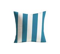 45cm Yellow Orange Navy Red Blue Green and Grey Nylon Spandex Outdoor Waterproof Geometric Stripe Pillow Cover for Garden Sofa Chair and Courtyard Decor