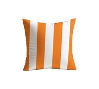 45cm Yellow Orange Navy Red Blue Green and Grey Nylon Spandex Outdoor Waterproof Geometric Stripe Pillow Cover for Garden Sofa Chair and Courtyard Decor
