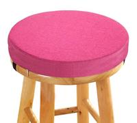 45D Foam Round Seat Cushion 5/8cm thick,30/33/35/40/45/50cm Anti-slip Buckle Round Stool Cushion, Circle Dining Chair Pad with Removable Cover for Dining Kitchen Bar Chairs Indoors Outdoors(Color 11,4
