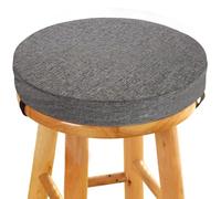 45D Foam Round Seat Cushion 5/8cm thick,30/33/35/40/45/50cm Anti-slip Buckle Round Stool Cushion, Circle Dining Chair Pad with Removable Cover for Dining Kitchen Bar Chairs Indoors Outdoors(Color 1,40