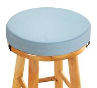45D Foam Round Seat Cushion 5/8cm thick,30/33/35/40/45/50cm Anti-slip Buckle Round Stool Cushion, Circle Dining Chair Pad with Removable Cover for Dining Kitchen Bar Chairs Indoors Outdoors(Color 5,30