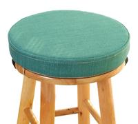45D Foam Round Seat Cushion 5/8cm thick,30/33/35/40/45/50cm Anti-slip Buckle Round Stool Cushion, Circle Dining Chair Pad with Removable Cover for Dining Kitchen Bar Chairs Indoors Outdoors(Color 17,5