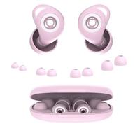 45dB Ear Plugs for Concert, Ear Plugs for Noise Reduction with Case & 8 Eartips XS, S, M, L, Carrying Case, Ultra Soft Silicone Earplugs for Sleep, Concert, Travel, Study, Work, Pale Pink