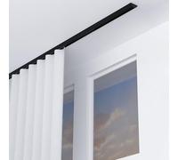 45ft Curtain Track System Metal Room Divider Kit for Home Living Room Hospital RV Caravan Black 13ft 4m 156in Perfect for Space Management