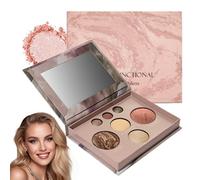 45G Baked Eyeshadow Palette Kit,Beautiful Full Face Make-Up Palettes,Glit/ter Eyeshadow & Green Eyeshadow,Travel-Friendly Women Makeup Gift Set,Makeup Set Highlighters & Eye Shadows