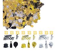 45g Gold 13th Birthday Confetti Metallic Glitz Table Scatter Sprinkles Age Bday Party Decorations