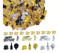 45g Gold 70th Birthday Confetti Metallic Glitz Table Scatter Sprinkles Age Bday Party Decorations
